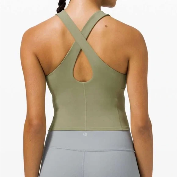 LIKE NEW lululemon key to balance tank rosemary green size 8 - Picture 2 of 5